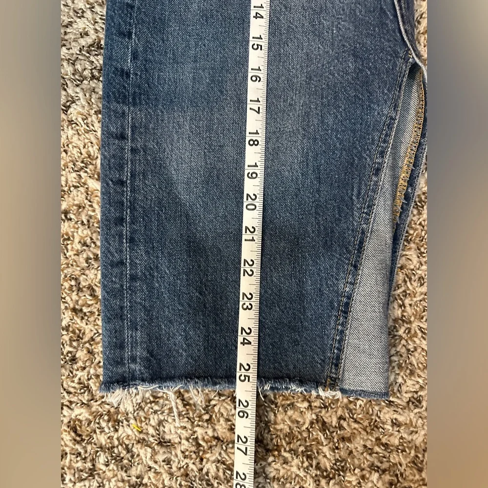 FREE PEOPLE Women’s Denim Cotton Skirt Front Slit - Size 6